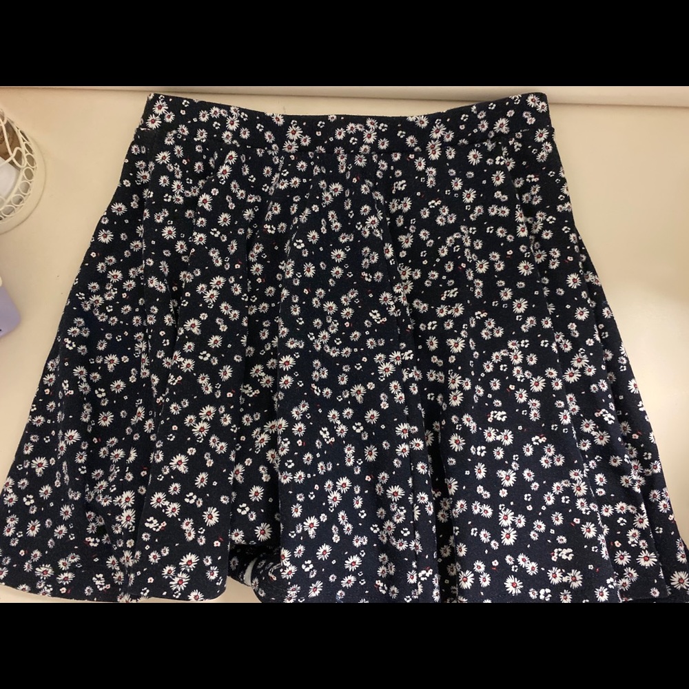 Daisy navy blue flared skirt